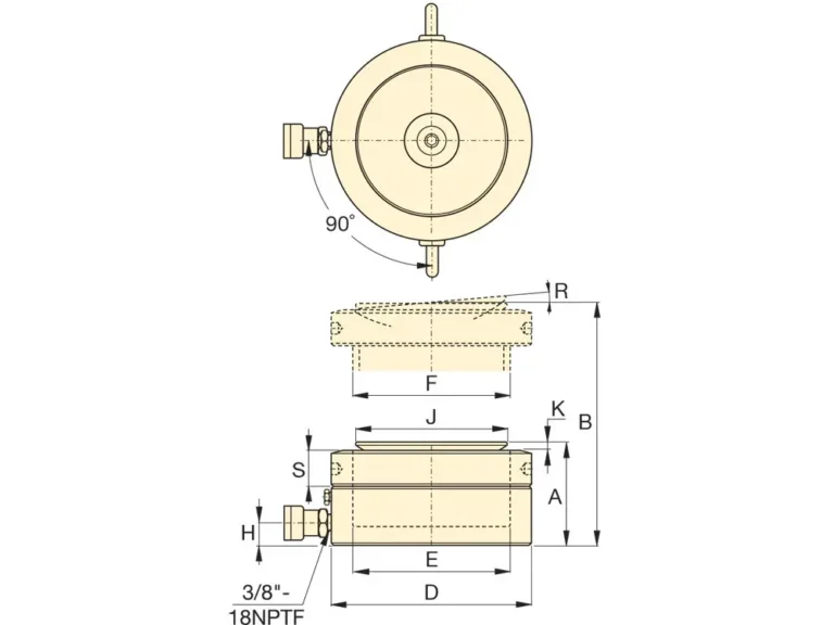 Lock-nut Hydraulic Cylinder