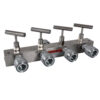 AM41, Split Flow Hydraulic Manifold, 1 inlet, 4 outlet ports