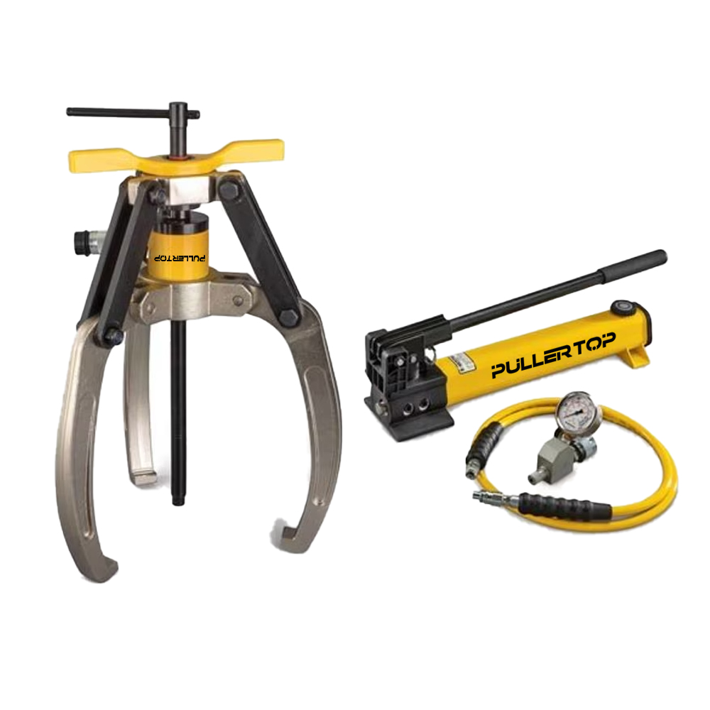 Hydraulic Lock-Grip Puller Set with Hand Pump